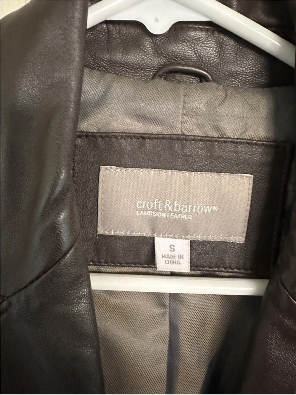 Women's lambskin leather size S Brown Leather Jacket blazer - Picture 9 of 10